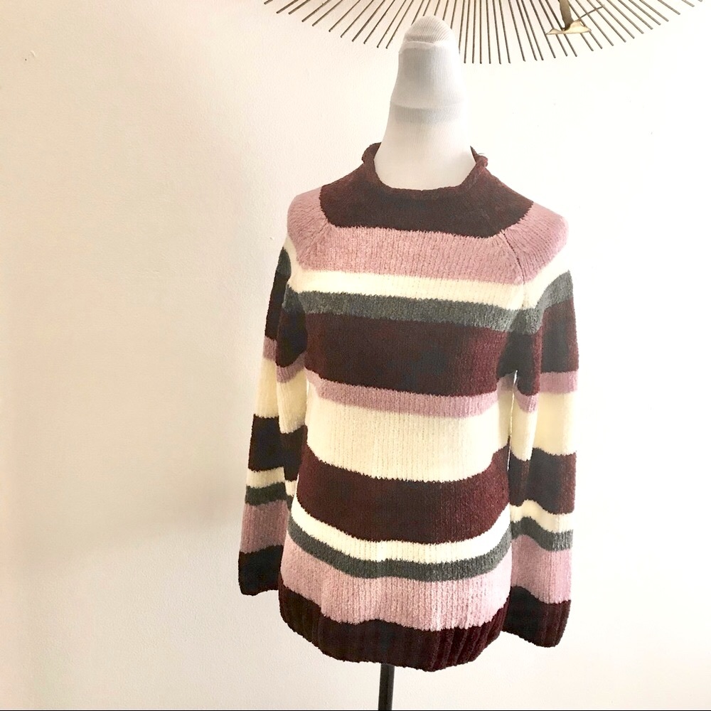 VTG Striped Cozy Sweater S